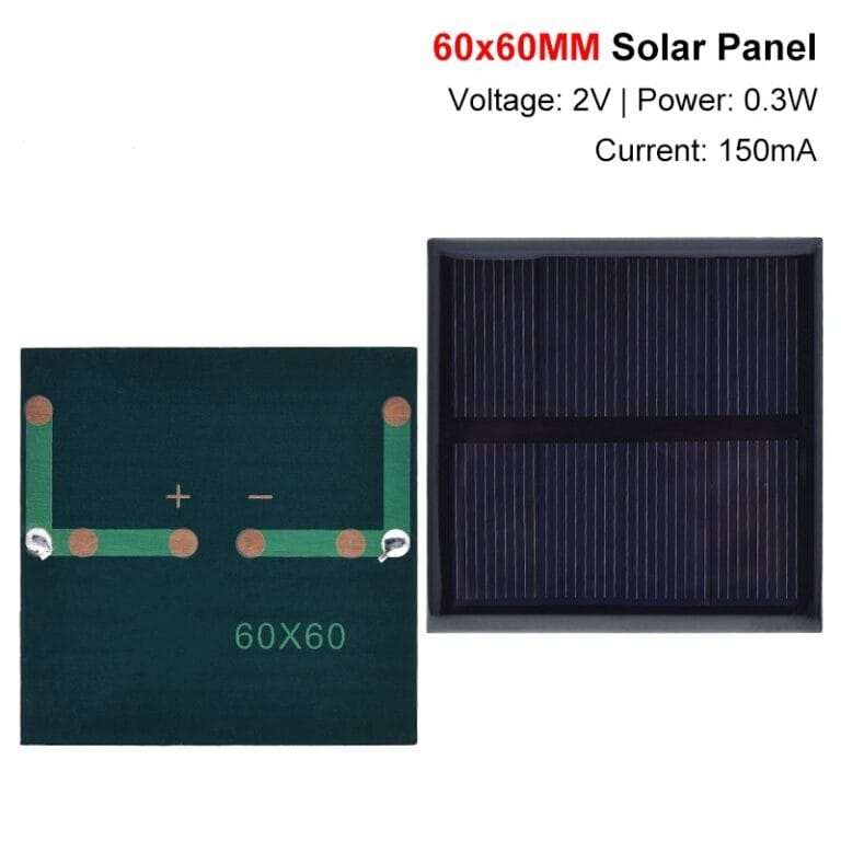 Sourcing Map 2 Stück Mini-Solarpanel 2V 0,3W 150mA Produktbild-Vorschau 4