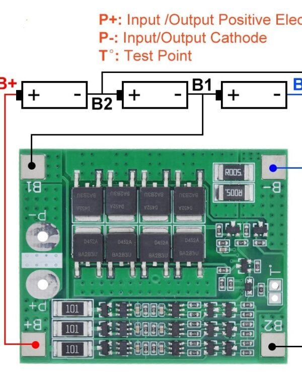 3S 25A Li-ion 18650 BMS PCM Battery