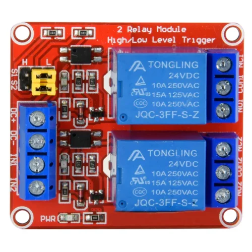 2-Channel Relay Module - 24V/10A